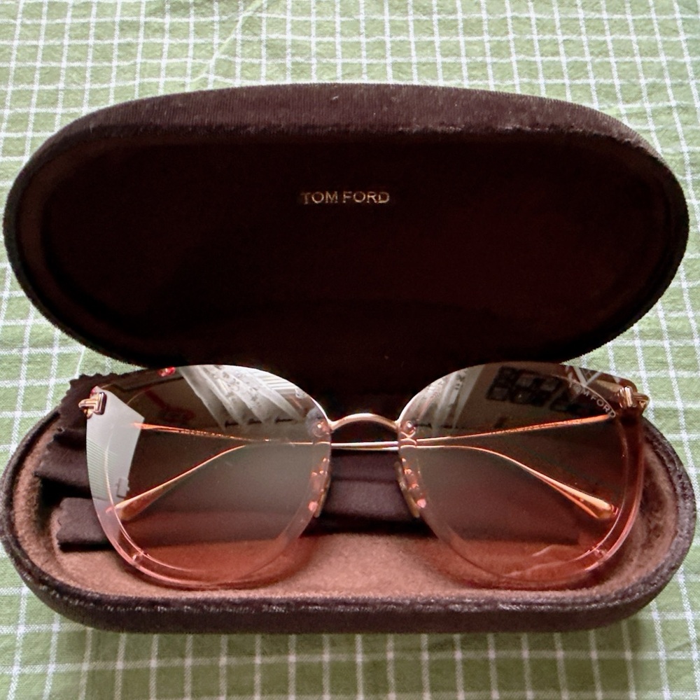 Tom Ford Women's Cat Eye Rose-Tinted Sunglasses